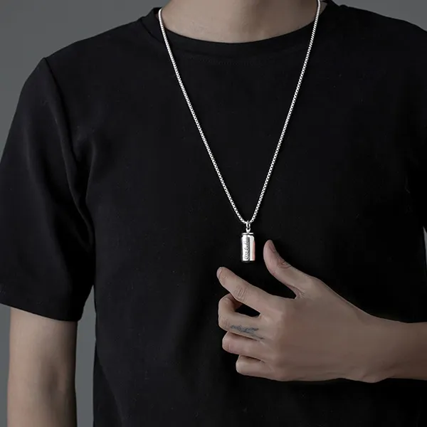 Mặt Dây Chuyền Nam Lili Jewelry Hình Lon Coca-Cola Độc Đáo LILI_077289 Màu Bạc
