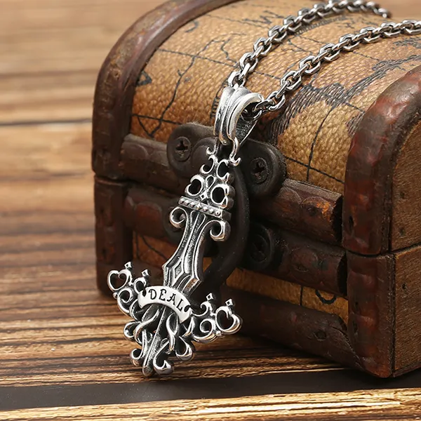 Mặt Dây Chuyền Nam Lili Jewelry Hình Mỏ Neo Cách Điệu Stanley LILI_080032 Màu Bạc