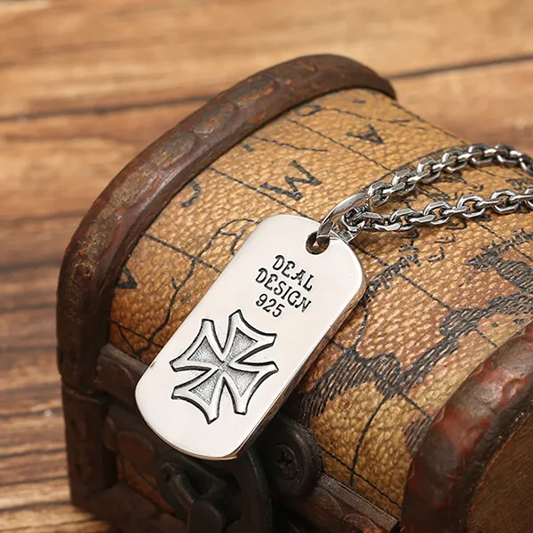 Mặt Dây Chuyền Nam Lili Jewelry Hình Mỏ Neo Deal LILI_079934 Màu Bạc