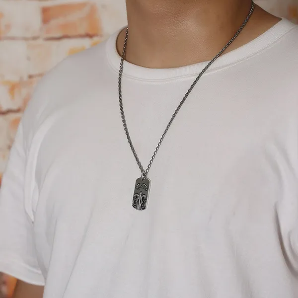 Mặt Dây Chuyền Nam Lili Jewelry Hình Mỏ Neo Deal LILI_079934 Màu Bạc