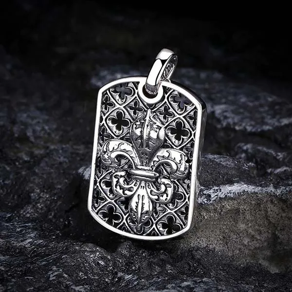 Mặt Dây Chuyền Nam Lili Jewelry Hình Mỏ Neo Jakai LILI_080165 Màu Bạc