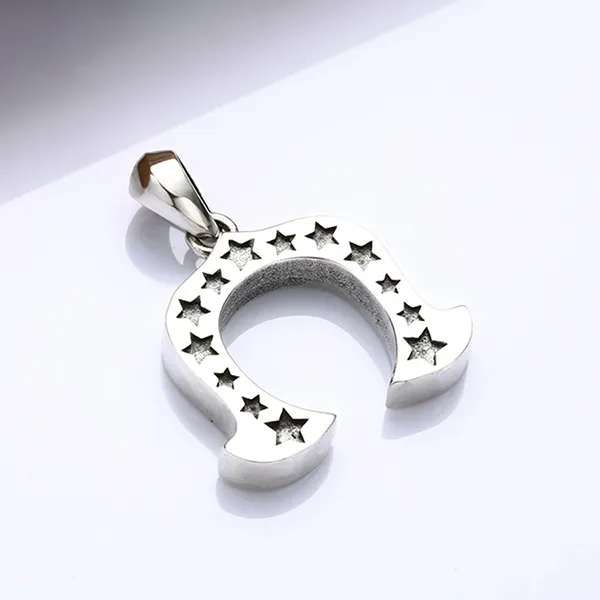 Mặt Dây Chuyền Nam Lili Jewelry Hình Móng Ngựa Yahir LILI_080234 Màu Bạc