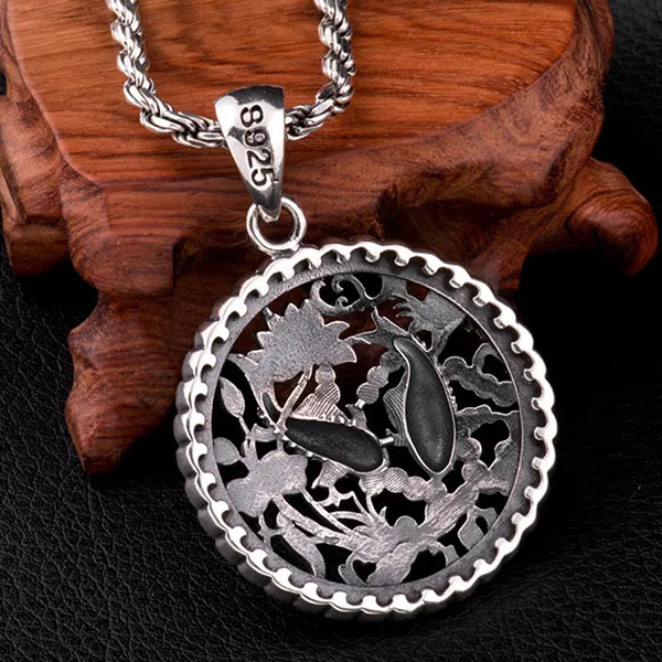 Mặt Dây Chuyền Nam Lili Jewelry Hình Song Ngư Amias LILI_079764 Màu Bạc