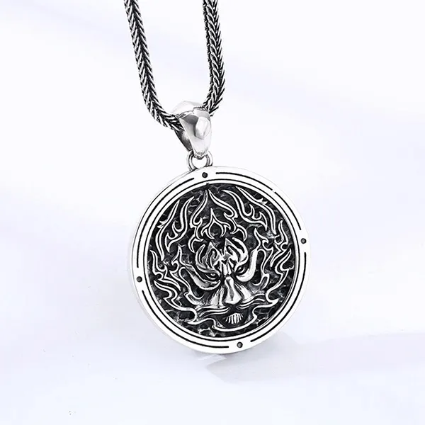 Mặt Dây Chuyền Nam Lili Jewelry Hình Sư Tử Thaddeus LILI_080185 Màu Bạc
