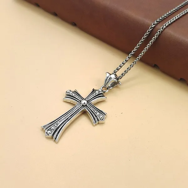 Mặt Dây Chuyền Nam Lili Jewelry Hình Thánh Giá Nico LILI_076849 Màu Bạc - Trang sức - Vua Hàng Hiệu
