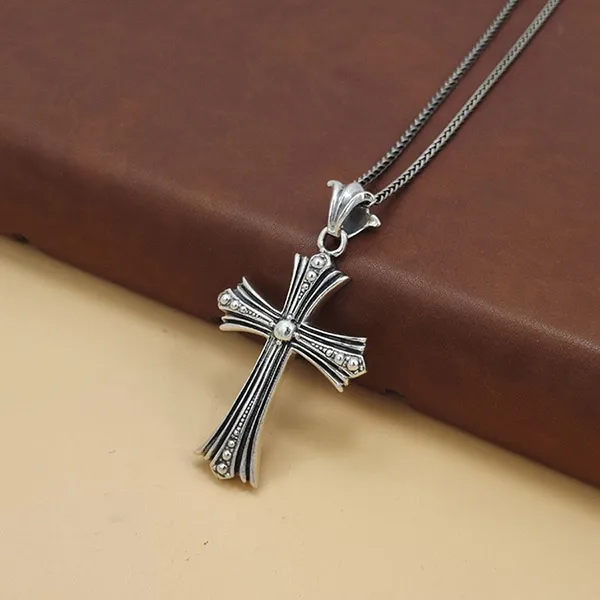 Mặt Dây Chuyền Nam Lili Jewelry Hình Thánh Giá Nico LILI_076849 Màu Bạc - Trang sức - Vua Hàng Hiệu