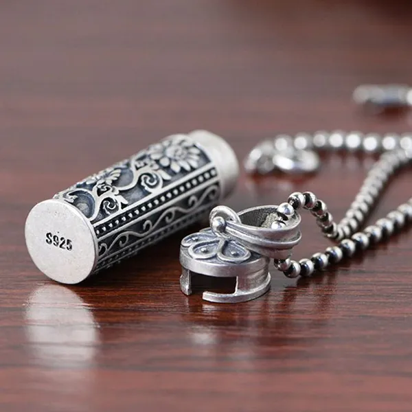 Mặt Dây Chuyền Nam Lili Jewelry Hộp Hình Trụ LILI_367126 Màu Bạc/Đen