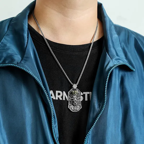 Mặt Dây Chuyền Nam Lili Jewelry King LILI_733946 Màu Bạc - Trang sức - Vua Hàng Hiệu