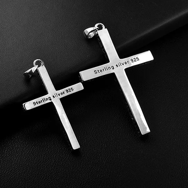 Mặt Dây Chuyền Nam Lili Jewelry Thánh Giá Chữ Thập LILI_073615 Màu Bạc/Đen Size Nhỏ - Trang sức - Vua Hàng Hiệu