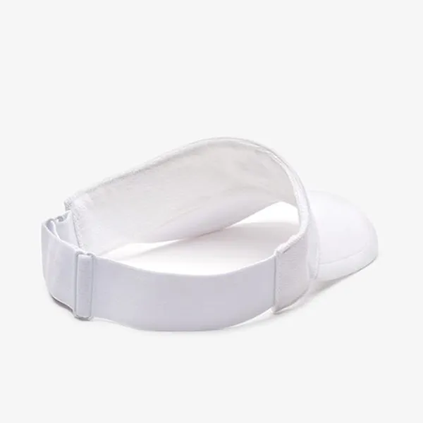 Mũ Lacoste Common Terry Material Sun Visor RK3592 53N 001 Màu Trắng