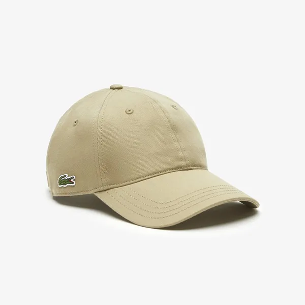 Mũ Lacoste Cotton Twill Basic Baseball Cap RK0440-53N CB8 Beige Màu Be - Mũ nón - Vua Hàng Hiệu