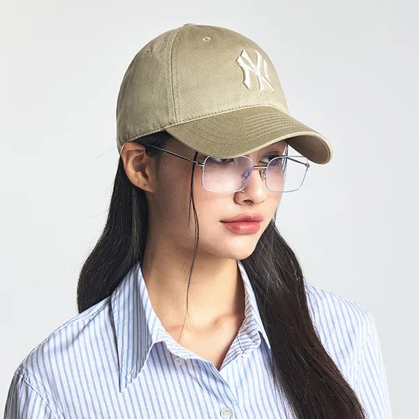 Mũ MLB Basic New York Yankees Ball Cap 3ACP6601N-50SAP Màu Vàng Cát