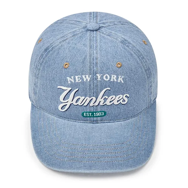 Mũ MLB Color Denim Unstructured Ball Cap New York Yankees 3ACPD035N-50BLL Màu Xanh Blue