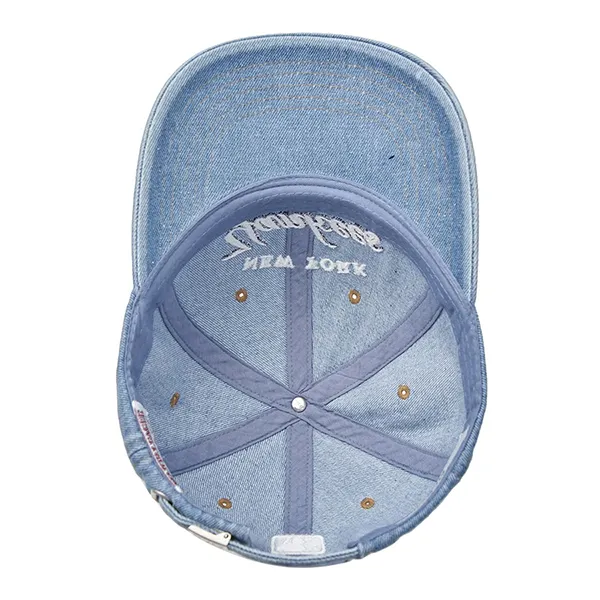 Mũ MLB Color Denim Unstructured Ball Cap New York Yankees 3ACPD035N-50BLL Màu Xanh Blue