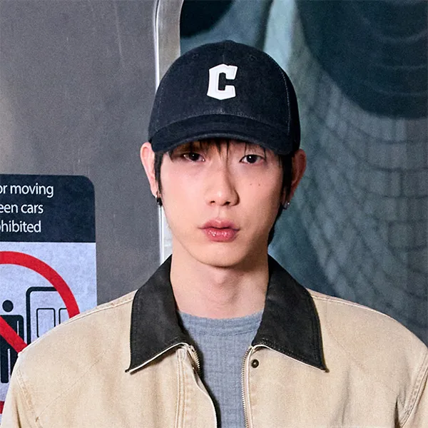 Mũ MLB Denim New Structured Ball Cap Cleveland Guardians 3ACPD015N-45CGS Màu Đen Xám - Mũ nón - Vua Hàng Hiệu