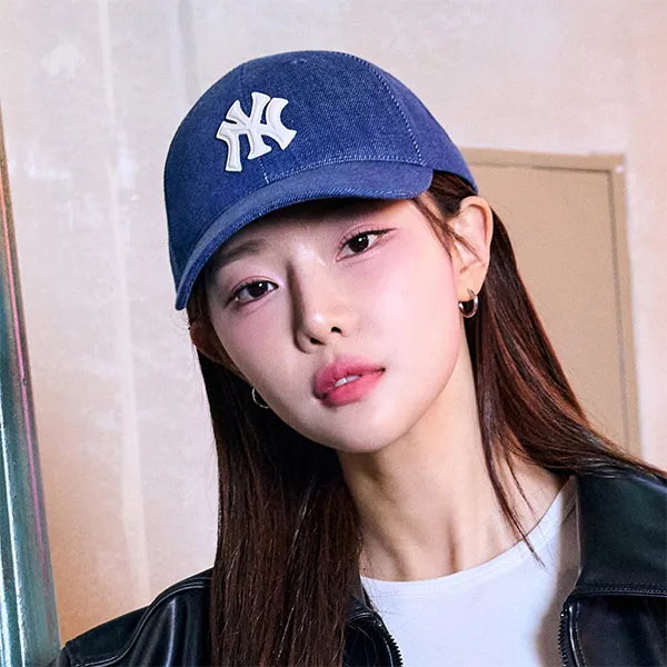 Mũ MLB Denim New Structured Ball Cap New York Yankees 3ACPD015N-50INS Màu Xanh Đậm - Mũ nón - Vua Hàng Hiệu