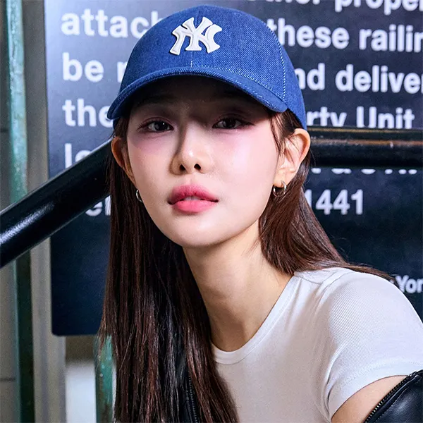 Mũ MLB Denim New Structured Ball Cap New York Yankees 3ACPD015N-50INS Màu Xanh Đậm - Mũ nón - Vua Hàng Hiệu