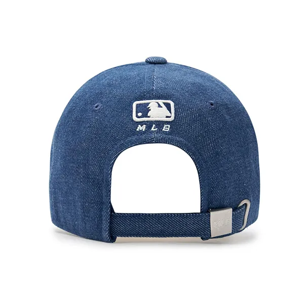 Mũ MLB Denim New Structured Ball Cap New York Yankees 3ACPD015N-50INS Màu Xanh Đậm - Mũ nón - Vua Hàng Hiệu