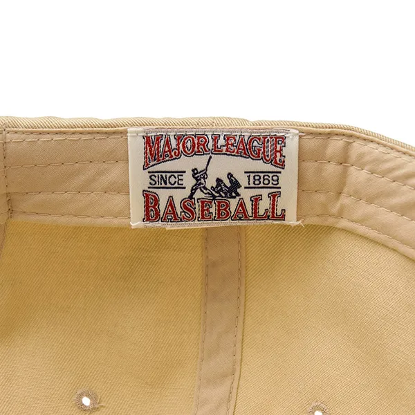Mũ MLB Varsity Lettering Color Block Unstructured Ball Cap New York Yankess 3ACPV085N-50BGL Màu Be