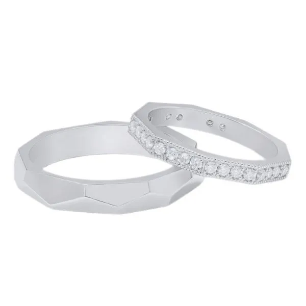 Nhẫn Cưới Morina Aurora Eterna C4393 Màu Vàng Trắng