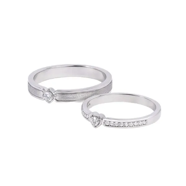 Nhẫn Cưới Morina C5161 Màu Vàng Trắng - Trang sức - Vua Hàng Hiệu