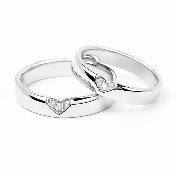 Nhẫn Cưới Morina Solivaga C4965 Màu Vàng Trắng