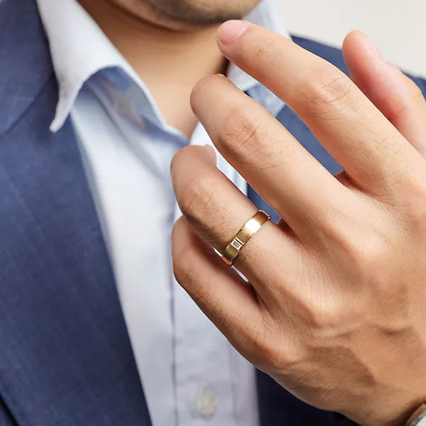 Nhẫn Đôi Morina Amouré Étoile C4855 Màu Vàng Hồng