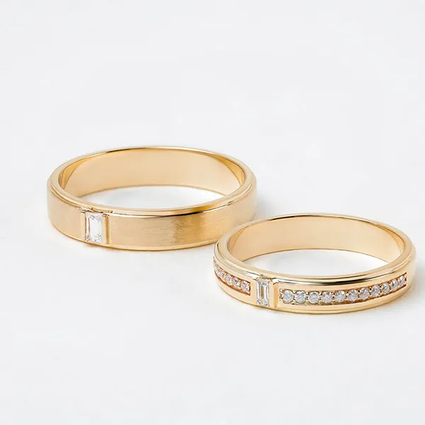 Nhẫn Đôi Morina Amouré Étoile C4855 Màu Vàng