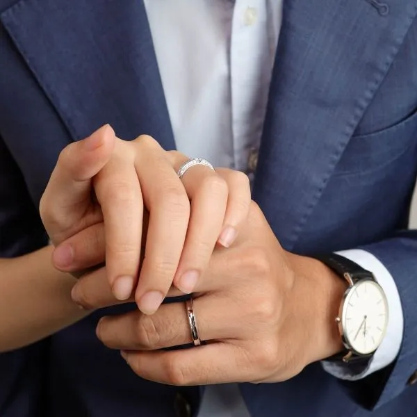 Nhẫn Đôi Morina Aurélice C4262 Màu Vàng Trắng