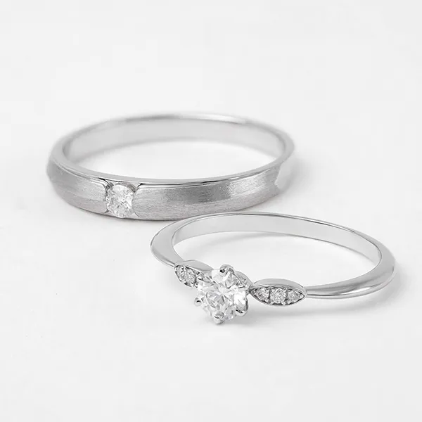 Nhẫn Đôi Morina Aurielle Celestine C4530 Màu Bạc