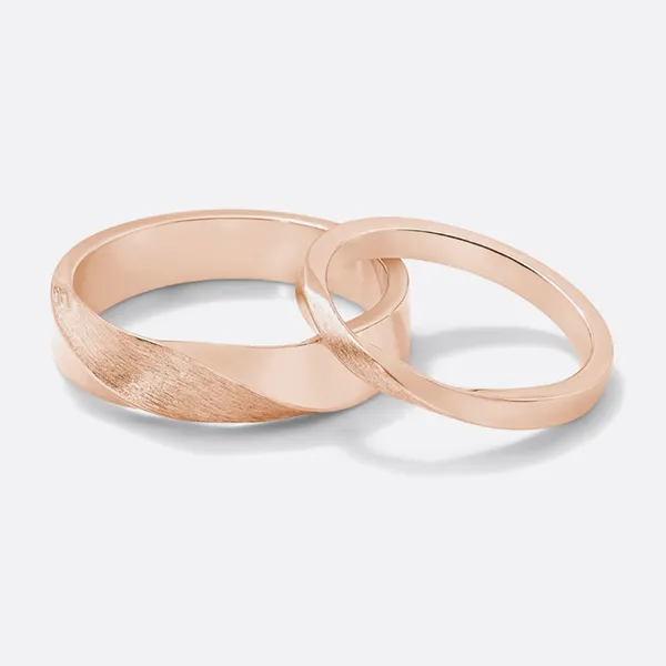 Nhẫn Đôi Morina Aurum Solis Lumine Étoile Rings C4231 Màu Vàng Hồng - Trang sức - Vua Hàng Hiệu
