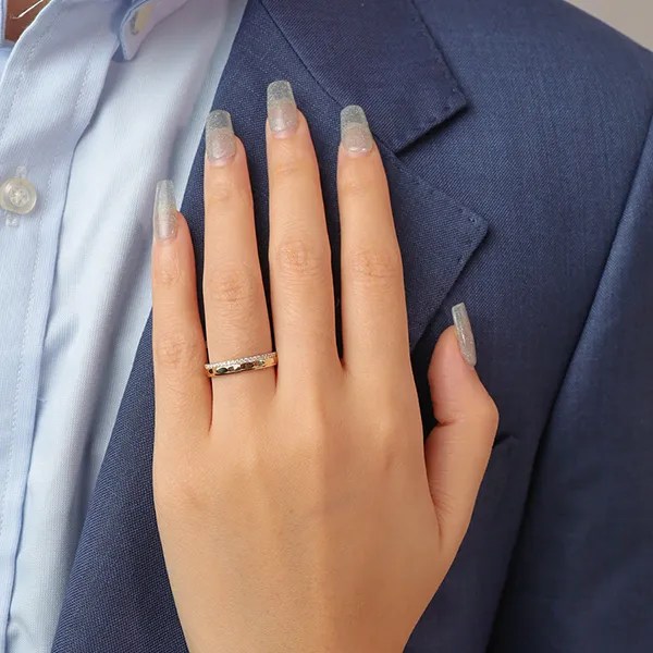 Nhẫn Đôi Morina C4328 Eterna Solis Màu Vàng Hồng