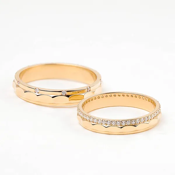 Nhẫn Đôi Morina C4328 Eterna Solis Màu Vàng Hồng