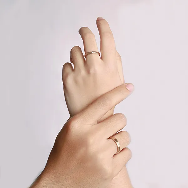 Nhẫn Đôi Morina C4911 Elysian Lumina Màu Vàng Hồng