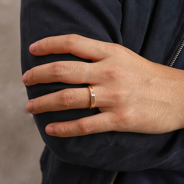 Nhẫn Đôi Morina C4985 Eternia Luminosa Màu Vàng Hồng