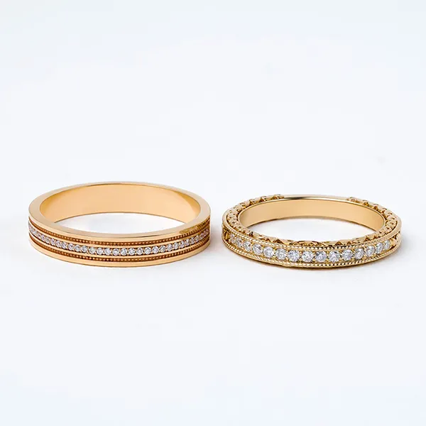 Nhẫn Đôi Morina Elysian Solaria C4527 Màu Vàng Gold - Trang sức - Vua Hàng Hiệu