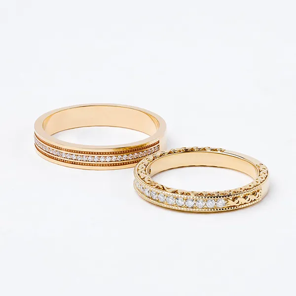 Nhẫn Đôi Morina Elysian Solaria C4527 Màu Vàng Gold - Trang sức - Vua Hàng Hiệu