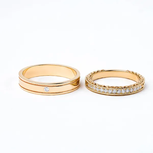 Nhẫn Đôi Morina Lumière Éternelle C4528 Màu Vàng Gold - Trang sức - Vua Hàng Hiệu