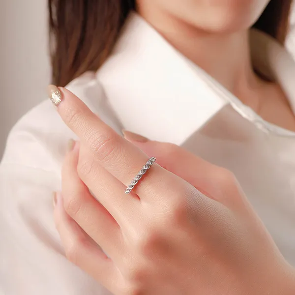 Nhẫn Nữ Morina Màu Vàng Trắng - Trang sức - Vua Hàng Hiệu