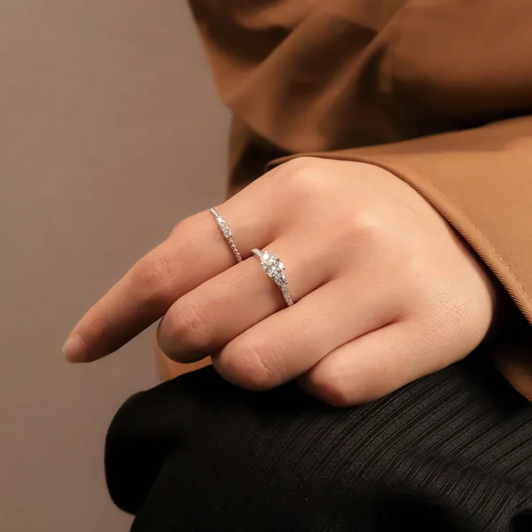 Nhẫn Nữ Morina Alina N3723 Màu Vàng Trắng - Trang sức - Vua Hàng Hiệu