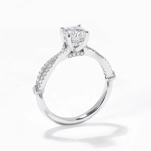 Nhẫn Nữ Morina Gemma N3966 Màu Vàng Trắng