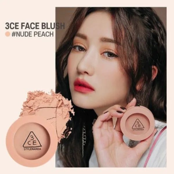 Phấn Má Hồng 3CE Face Blush #Nude Peach Màu Hồng Nude