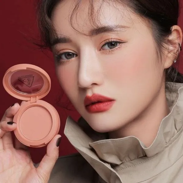 Phấn Má Hồng 3CE Face Blush #Rose Beige Màu Cam Hồng Đất