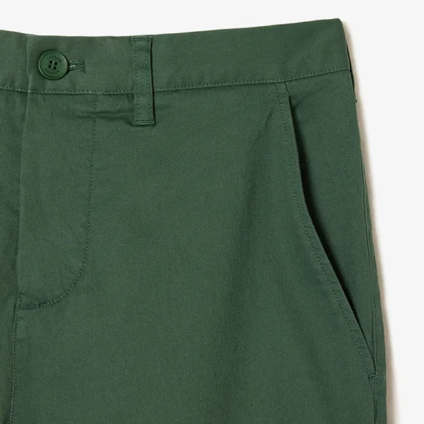 Quần Dài Nam Lacoste Men's Stretch Chino Pants Slim Fit HH2661 SMI Màu Xanh Đậm Size 44