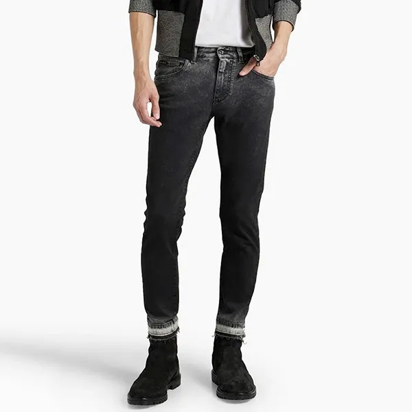 Quần Jeans Nam Dolce & Gabbana D&G Stretch GXC4CD Màu Đen Xám Size 46 - Thời trang - Vua Hàng Hiệu
