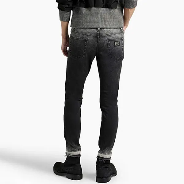 Quần Jeans Nam Dolce & Gabbana D&G Stretch GXC4CD Màu Đen Xám Size 46 - Thời trang - Vua Hàng Hiệu