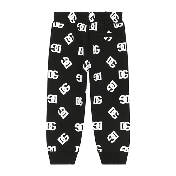 Quần Nỉ Dolce & Gabbana D&G Logo Printed Track Pants L4JPGJG7F5P HNVAA Màu Đen Size 12 - Thời trang - Vua Hàng Hiệu