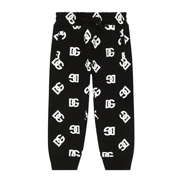 Quần Nỉ Dolce & Gabbana D&G Logo Printed Track Pants L4JPGJG7F5P HNVAA Màu Đen Size 12 - Thời trang - Vua Hàng Hiệu