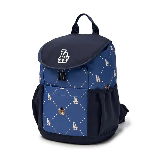 Set Balo + Túi Xách Trẻ Em MLB Diamond Monogram Monobear Colorblock LA 7ABKC015N-07NYS Màu Xanh Navy - Túi xách - Vua Hàng Hiệu
