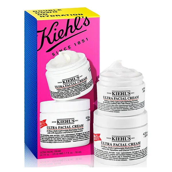 Set Kem Dưỡng Ẩm Kiehl's Ultra Facial Cream Double Down On Hydration (Set 125ml + 50ml) - Mỹ phẩm - Vua Hàng Hiệu